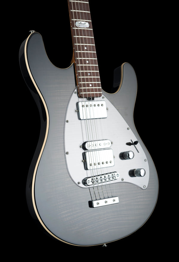 Ernie Ball Music Man Ball Family Reserve Ltd Ed Steve Morse Darklord Y2D Black Burst