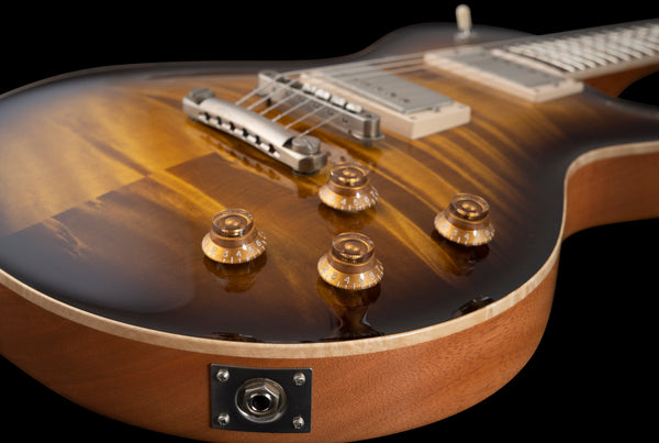 Patrick James Eggle Macon Single Cut - Tobacco Burst - Master Grade Top
