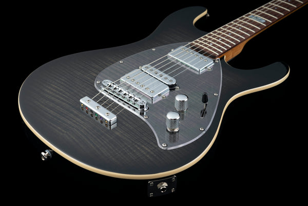 Ernie Ball Music Man Ball Family Reserve Ltd Ed Steve Morse Darklord Y2D Black Burst