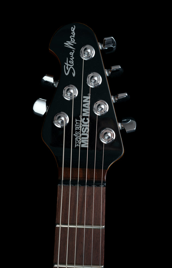 Ernie Ball Music Man Ball Family Reserve Ltd Ed Steve Morse Darklord Y2D Black Burst