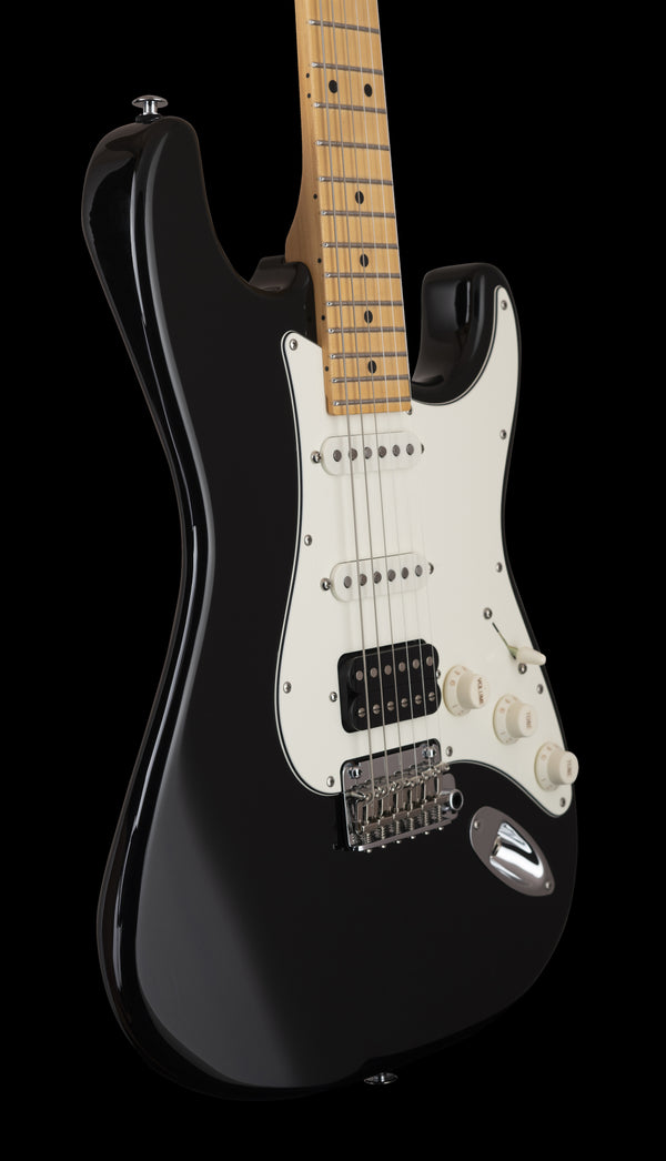 Suhr Classic S, Black, HSS, Maple, SSCII, Hardcase