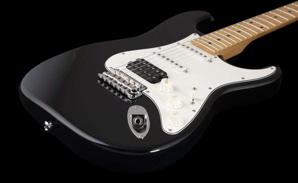 Suhr Classic S, Black, HSS, Maple, SSCII, Hardcase