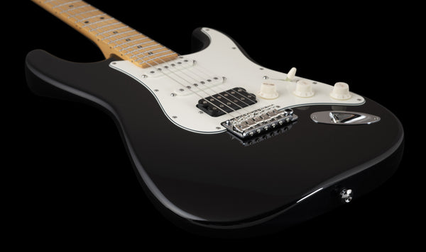 Suhr Classic S, Black, HSS, Maple, SSCII, Hardcase