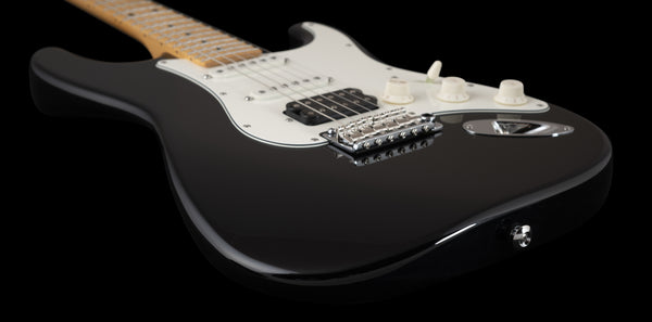 Suhr Classic S, Black, HSS, Maple, SSCII, Hardcase