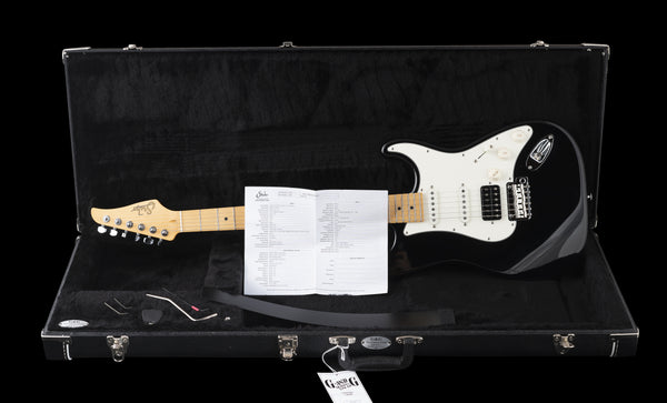 Suhr Classic S, Black, HSS, Maple, SSCII, Hardcase