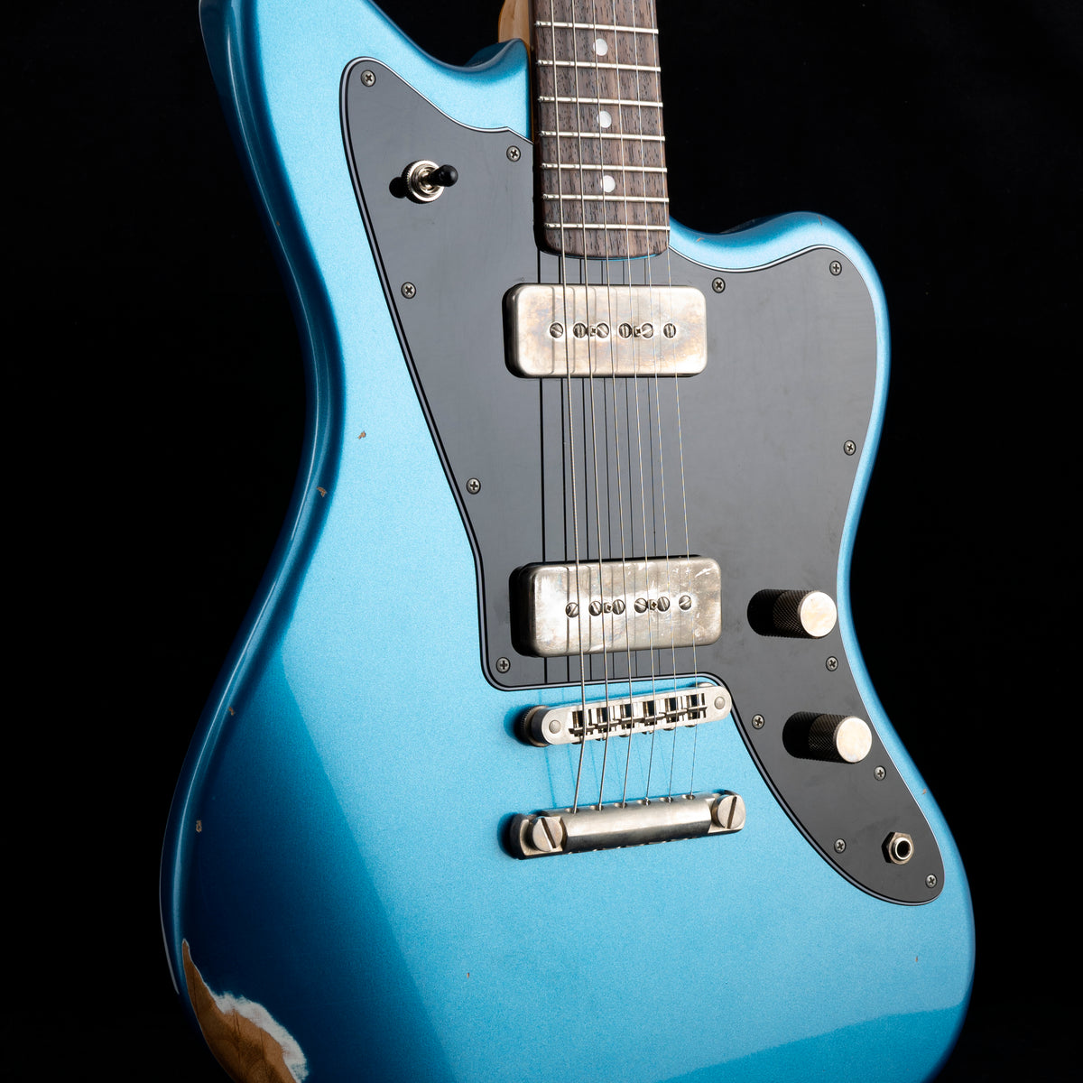 ギター Fano Guitars JM6 Oltre Lake Placid Blue Fano JM6 Oltre Humbucker-Mount TV Jones Classic – Lake
