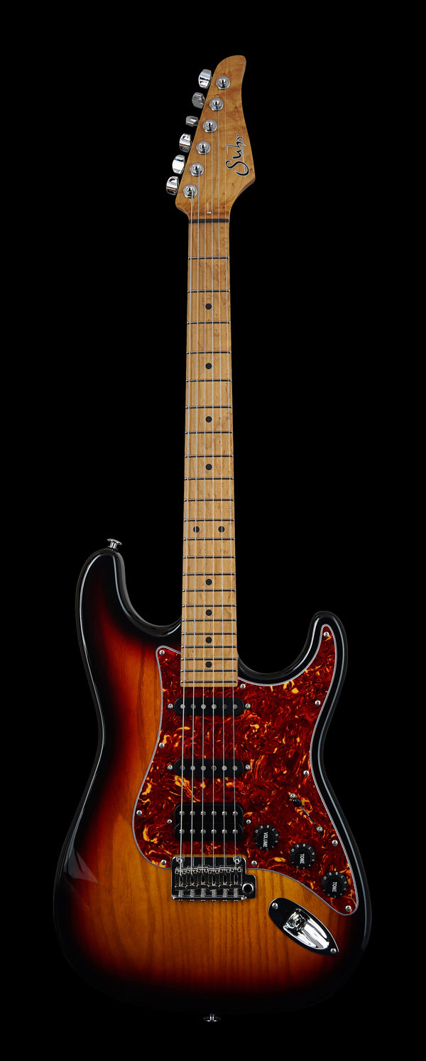 Suhr Limited Edition Classic S Paulownia, Trans 3 Tone Burst