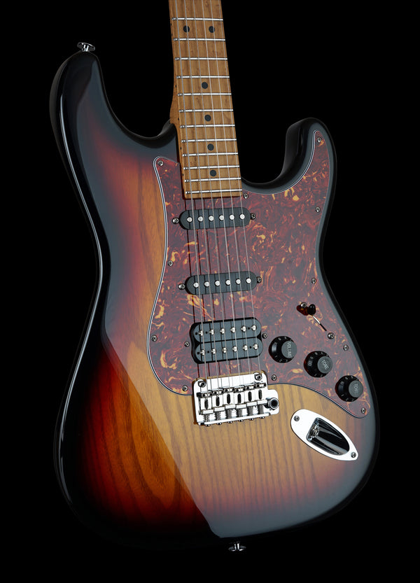 Suhr Limited Edition Classic S Paulownia, Trans 3 Tone Burst
