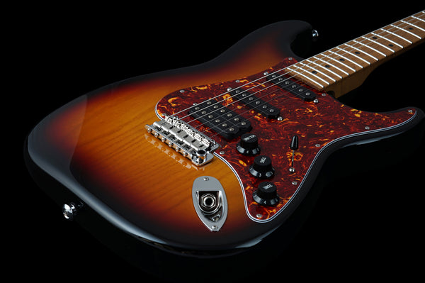 Suhr Limited Edition Classic S Paulownia, Trans 3 Tone Burst