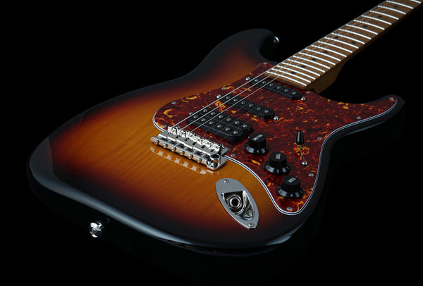 Suhr Limited Edition Classic S Paulownia, Trans 3 Tone Burst