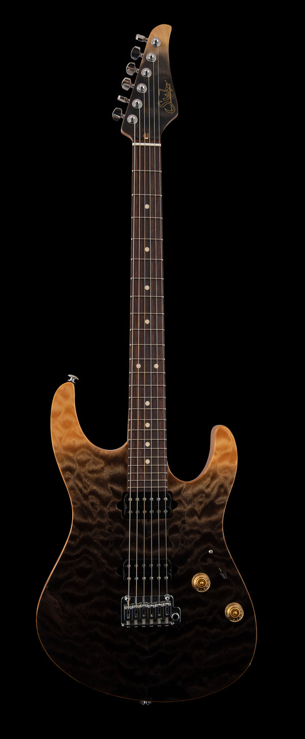 Suhr Custom Modern Trans Black to Charcoal Burst Gradient