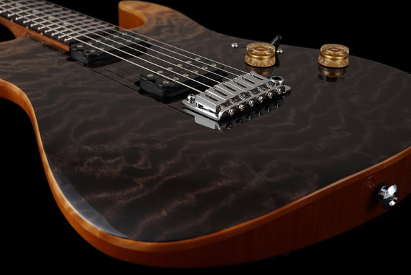 Suhr Custom Modern Trans Black to Charcoal Burst Gradient