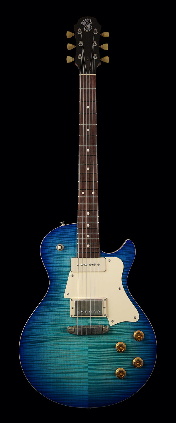 Patrick James Eggle Macon Special - Island Blue Burst - Master Grade Top