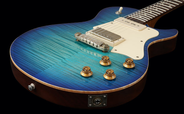 Patrick James Eggle Macon Special - Island Blue Burst - Master Grade Top