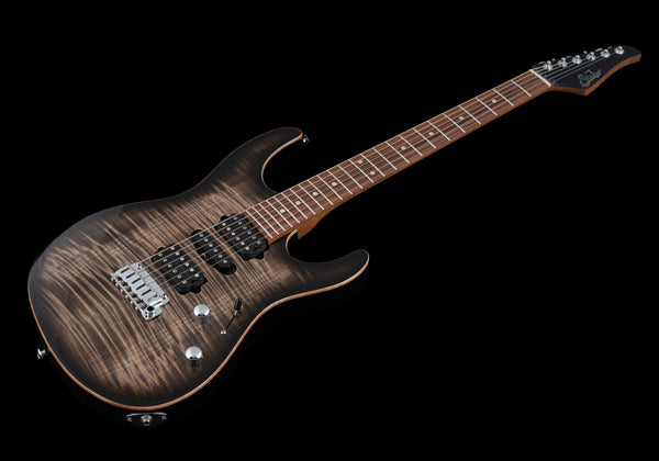 Suhr Modern Plus, Trans Charcoal Burst, HSH, Pau Ferro - Hardcase
