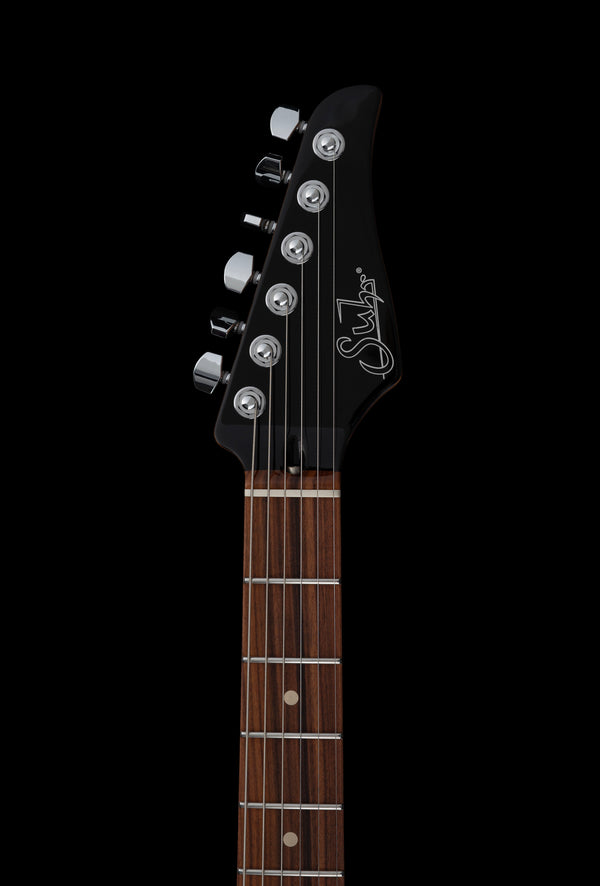 Suhr Modern Plus, Trans Charcoal Burst, HSH, Pau Ferro - Hardcase