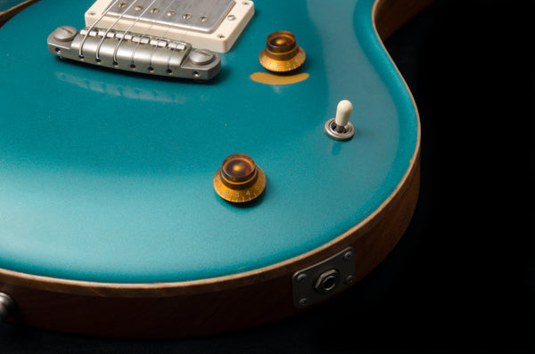 Nik Huber Dolphin II Hollow Body Prototype - NAMM Guitar - Aged Ocean Turquoise