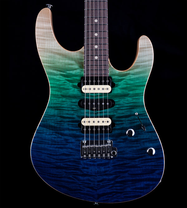 Suhr Custom Modern Aqua Blue Gradient