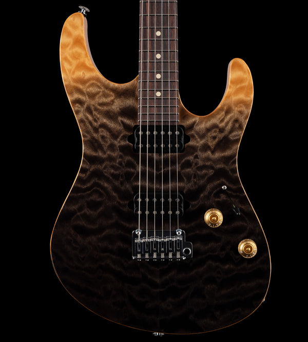 Suhr Custom Modern Trans Black to Charcoal Burst Gradient