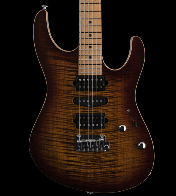 Suhr Modern Plus, Bengal Burst, HSH, Maple - hardcase upgrade