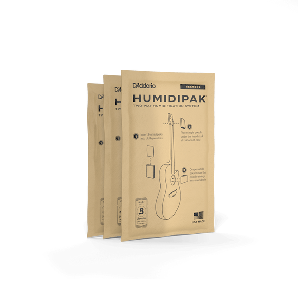 D'Addario Humidipak System Replacement Packets, 3-pack