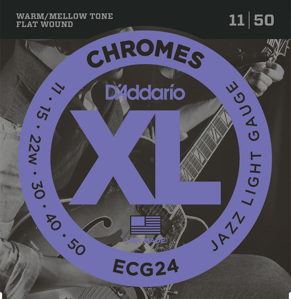 D’Addario XL Chromes Flatwound Electric Strings
