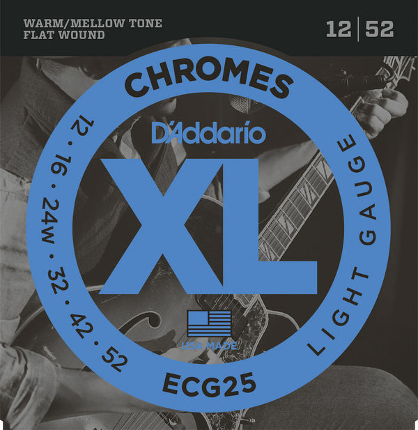 D’Addario XL Chromes Flatwound Electric Strings