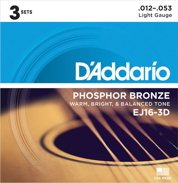 D’Addario Phosphor Bronze Acoustic Strings