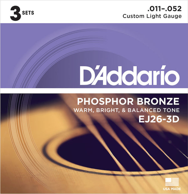 D’Addario Phosphor Bronze Acoustic Strings