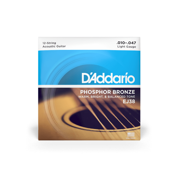 D’Addario Phosphor Bronze Acoustic Strings - 12 String