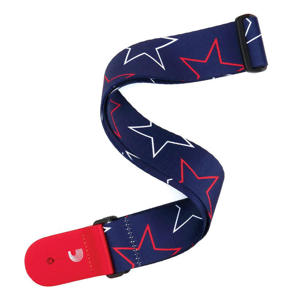 D’Addario 2” Guitar Strap Patriotic Stars