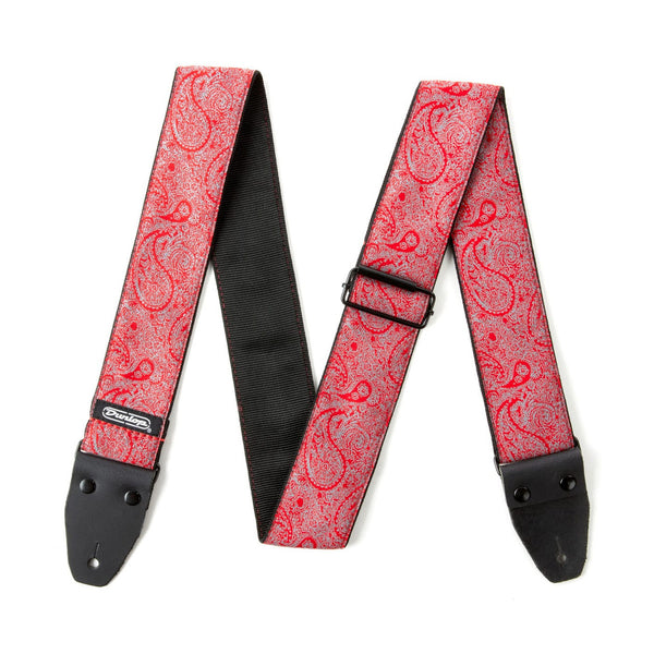 Dunlop Jacquard Paisley Red Strap