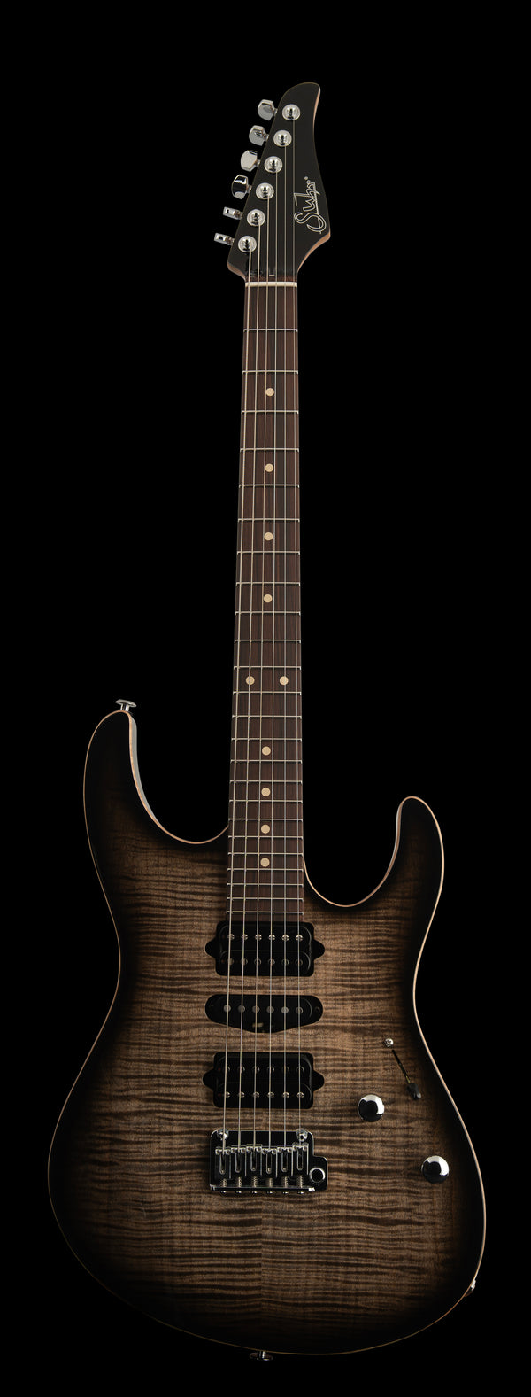 Suhr Modern Plus, Trans Charcoal Burst, HSH, Pau Ferro