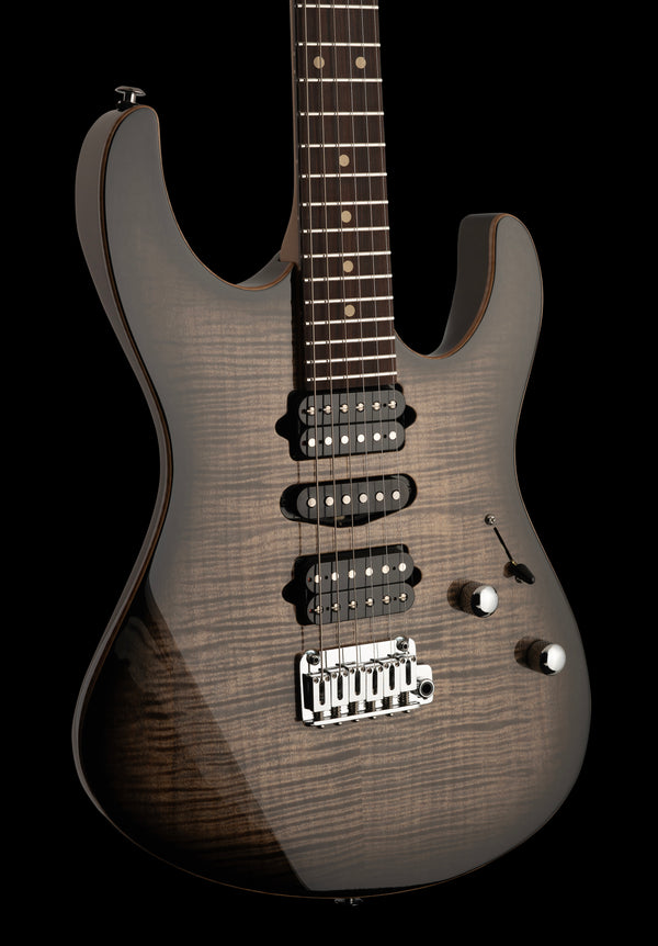 Suhr Modern Plus, Trans Charcoal Burst, HSH, Pau Ferro