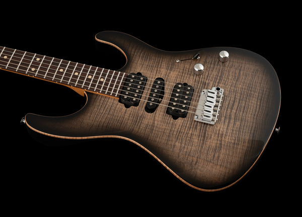 Suhr Modern Plus, Trans Charcoal Burst, HSH, Pau Ferro