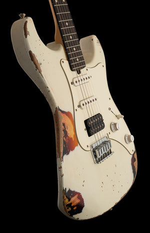 Friedman Vintage-S - HSS - Aged White on 3 Tone Burst