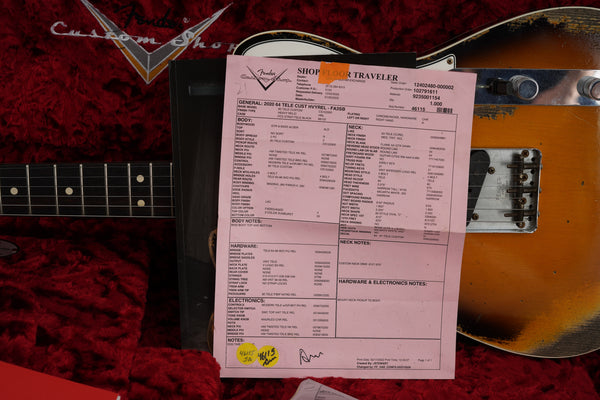 Fender Custom Shop 64 Telecaster Custom Relic - 3 Color Sunburst
