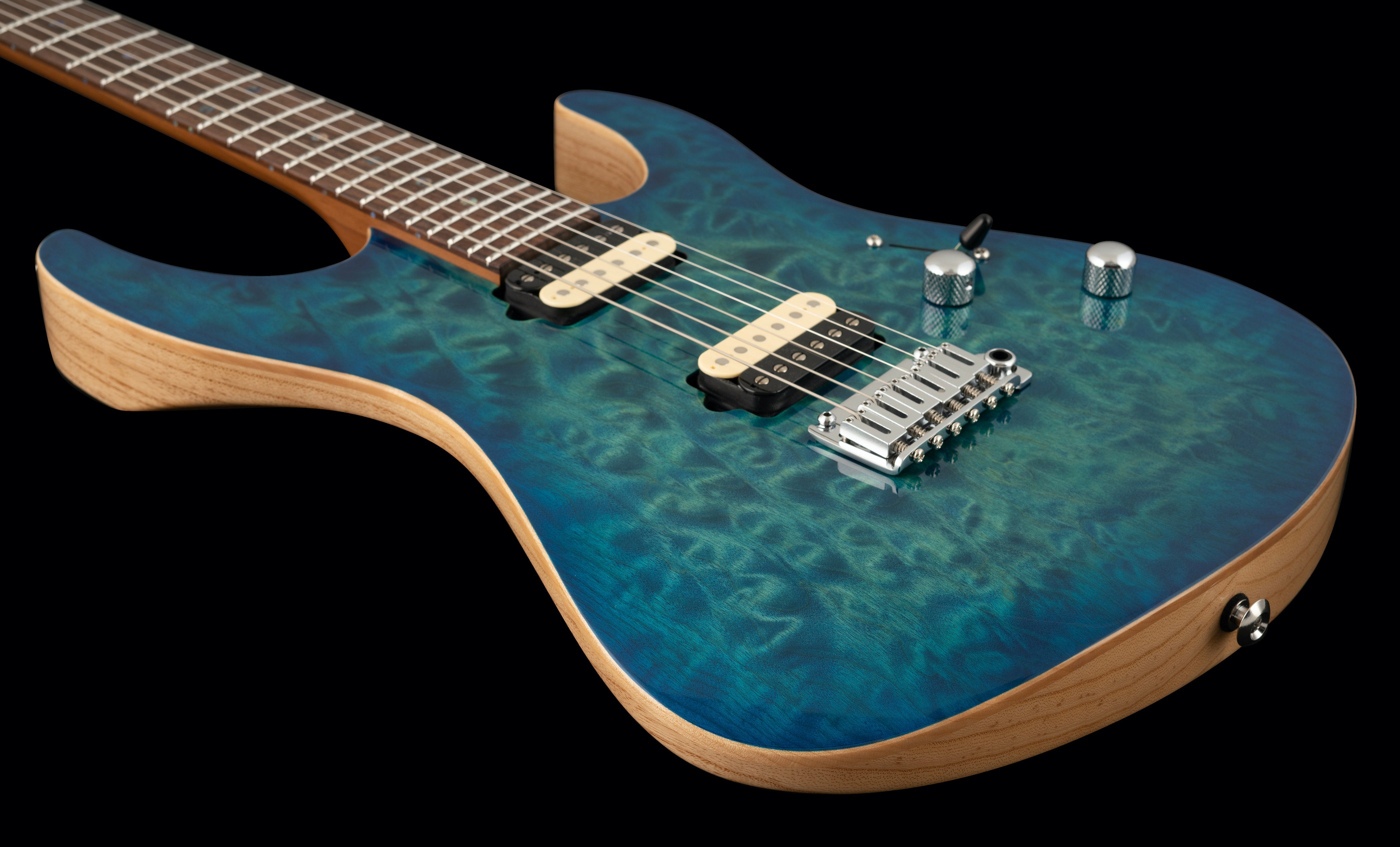 Suhr Custom Modern Aqua Blue Burst – Angel City Guitars