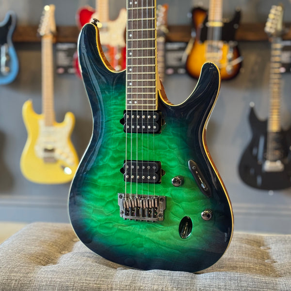 Ibanez Prestige S6521QSLG – Surreal Blue Burst