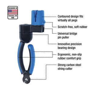 Music Nomad GRIP ONE - All in ONE String Winder, Cutter, Puller