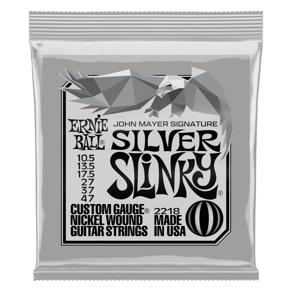 Ernie Ball John Mayer Silver Slinky Signature Electric Guitar Strings