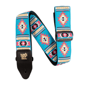 Ernie Ball Classic Jacquard Guitar Strap / Bass Strap - Sedona Blue