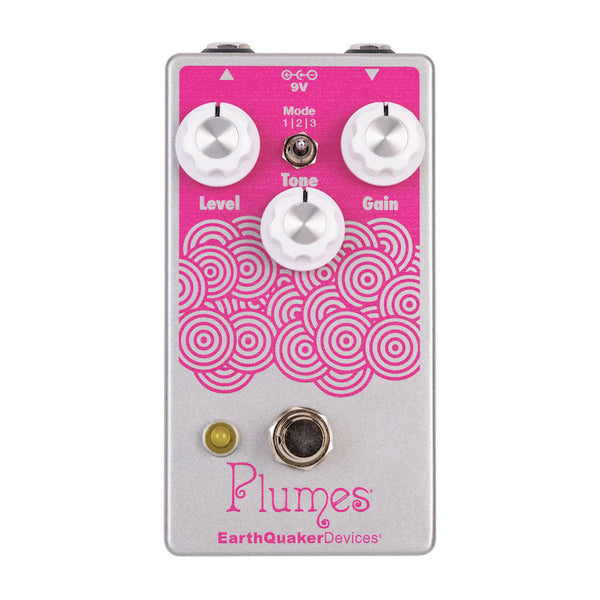 EarthQuaker Devices Plumes Blue Stardust Silver / Magenta Custom Color Limited Edition