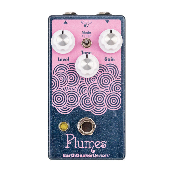 EarthQuaker Devices Plumes Blue Steel Sparkle / Orchid Custom Color Limited Edition