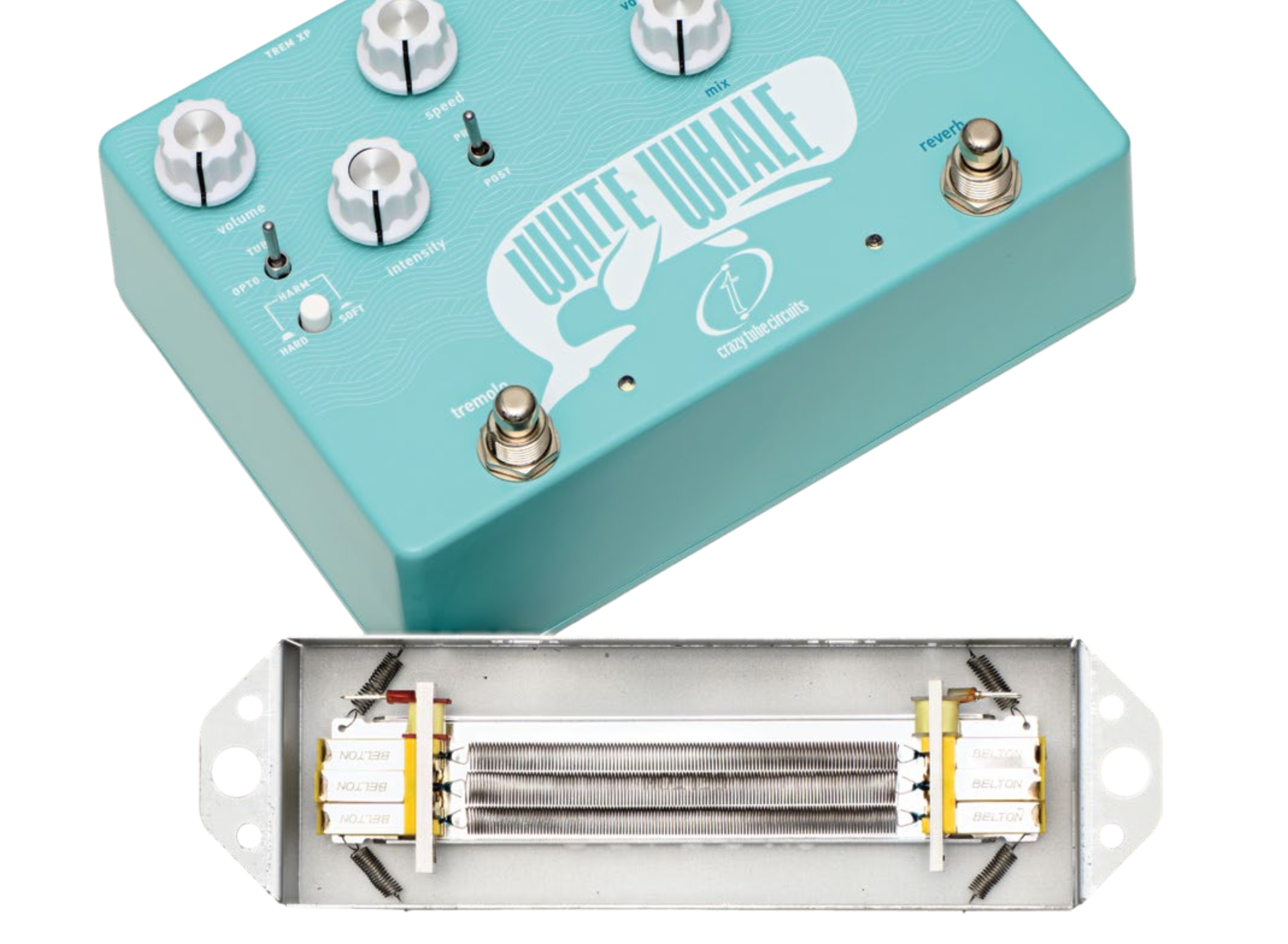 white whale pedal Crazy Tube Circuits White Whale V2 Spring Reverb/Tremolo