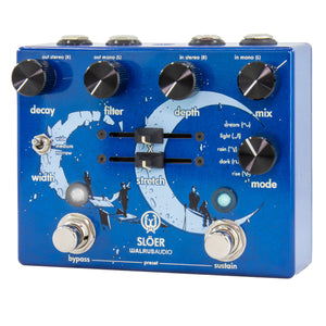 Walrus Audio SLOER Stereo Ambient Reverb Blue