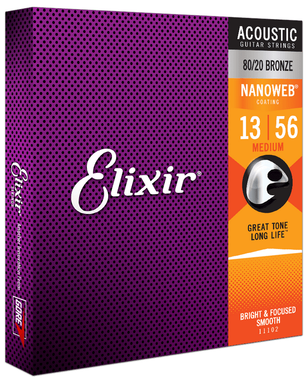 Elixir Acoustic 80/20 Bronze Nanoweb