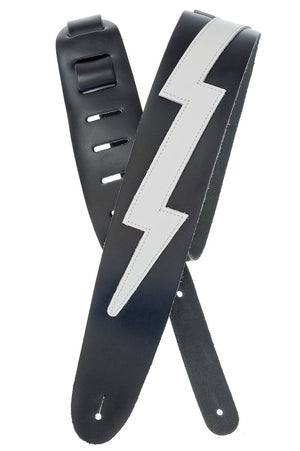 D'Addario Icon Collection Leather Guitar Strap, Lightning