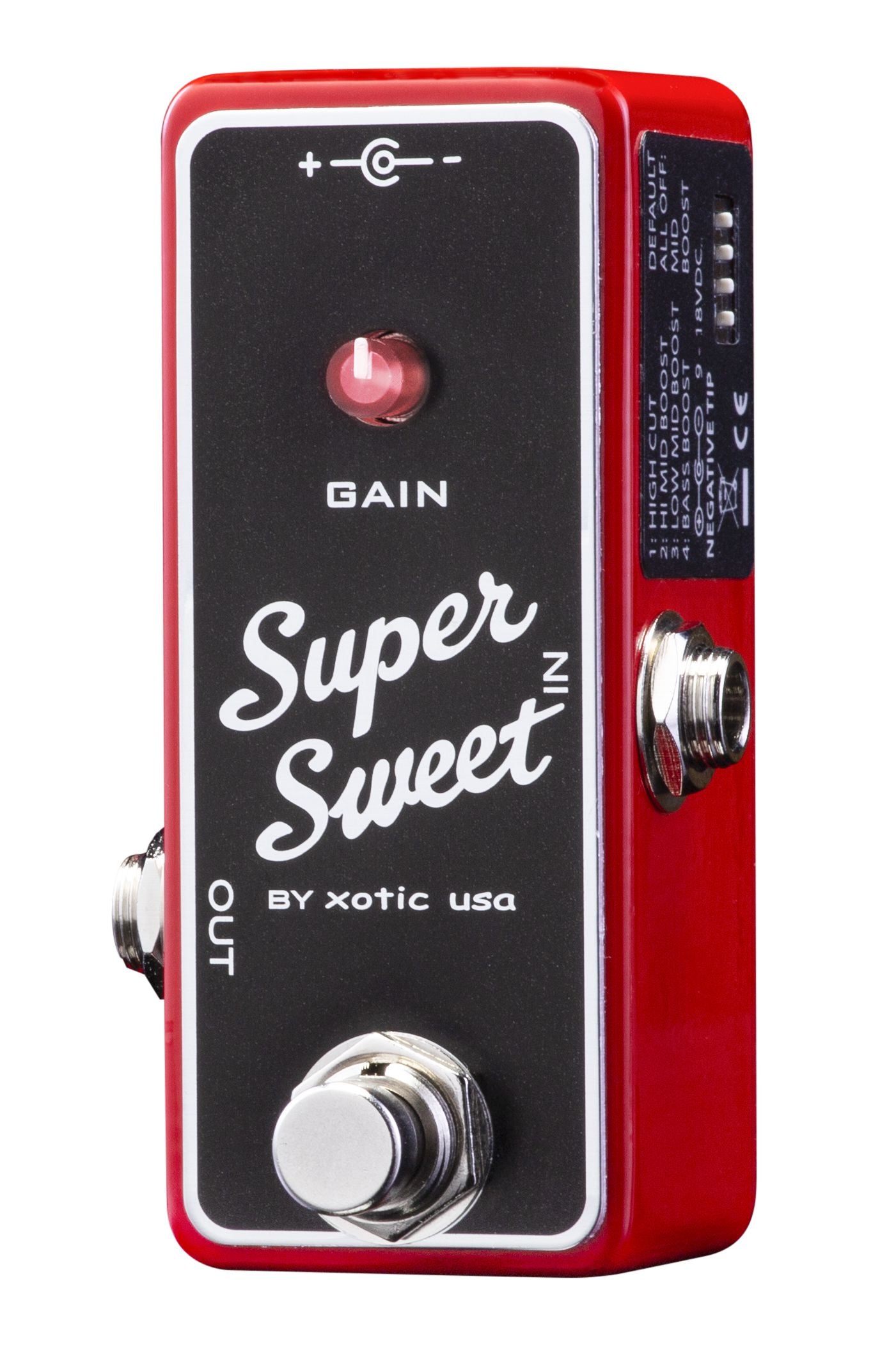 mid boost guitar pedal Xotic Super Sweet Booster Effects Pedal