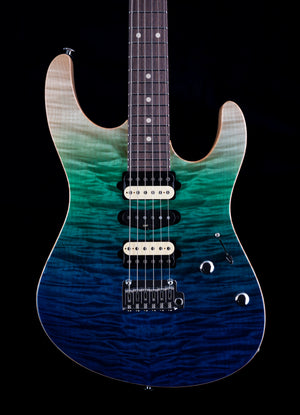 Suhr Custom Modern Aqua Blue Gradient